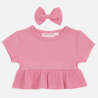 Cozy Ruffle Top - Berry Bliss