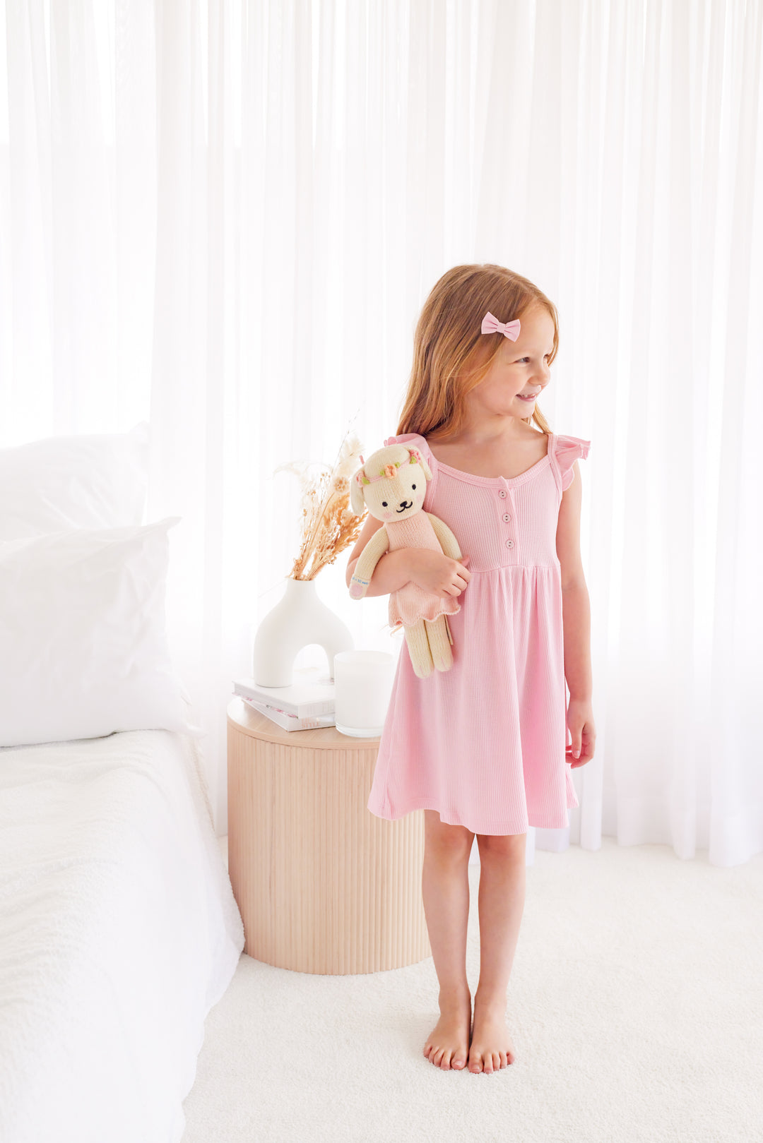 Waffle Summer Dress - Pink Blossom (Coming Soon)