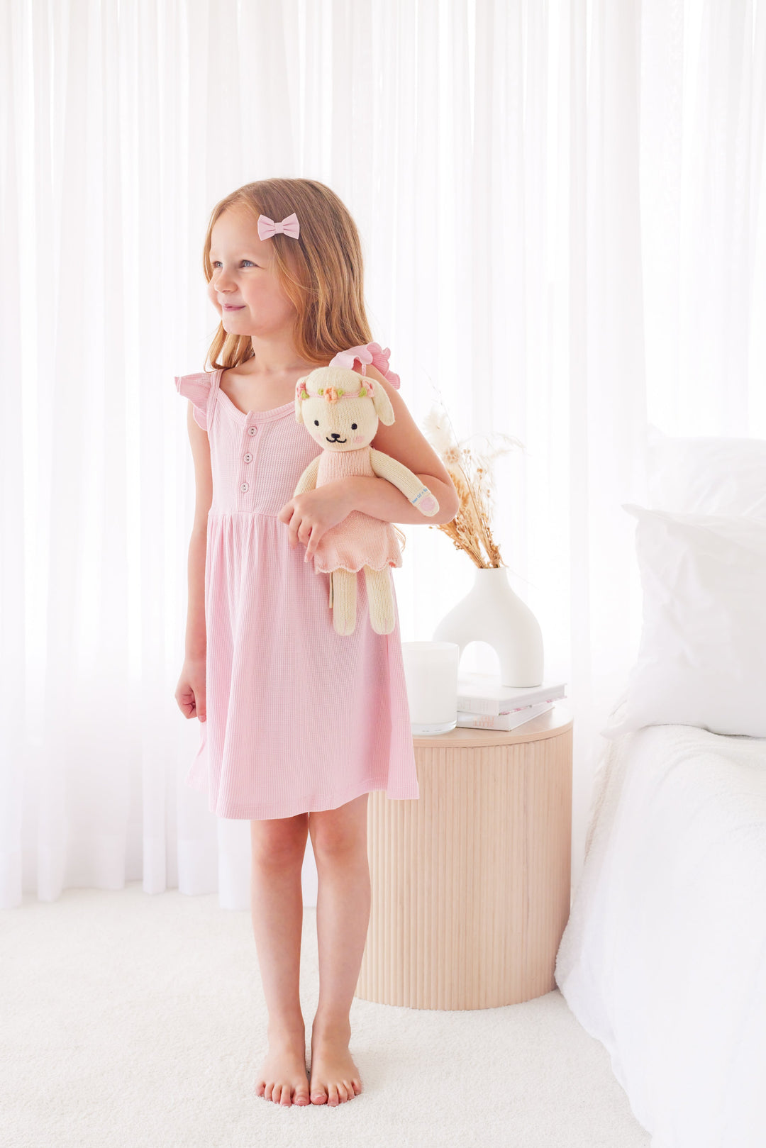 Waffle Summer Dress - Pink Blossom (Coming Soon)
