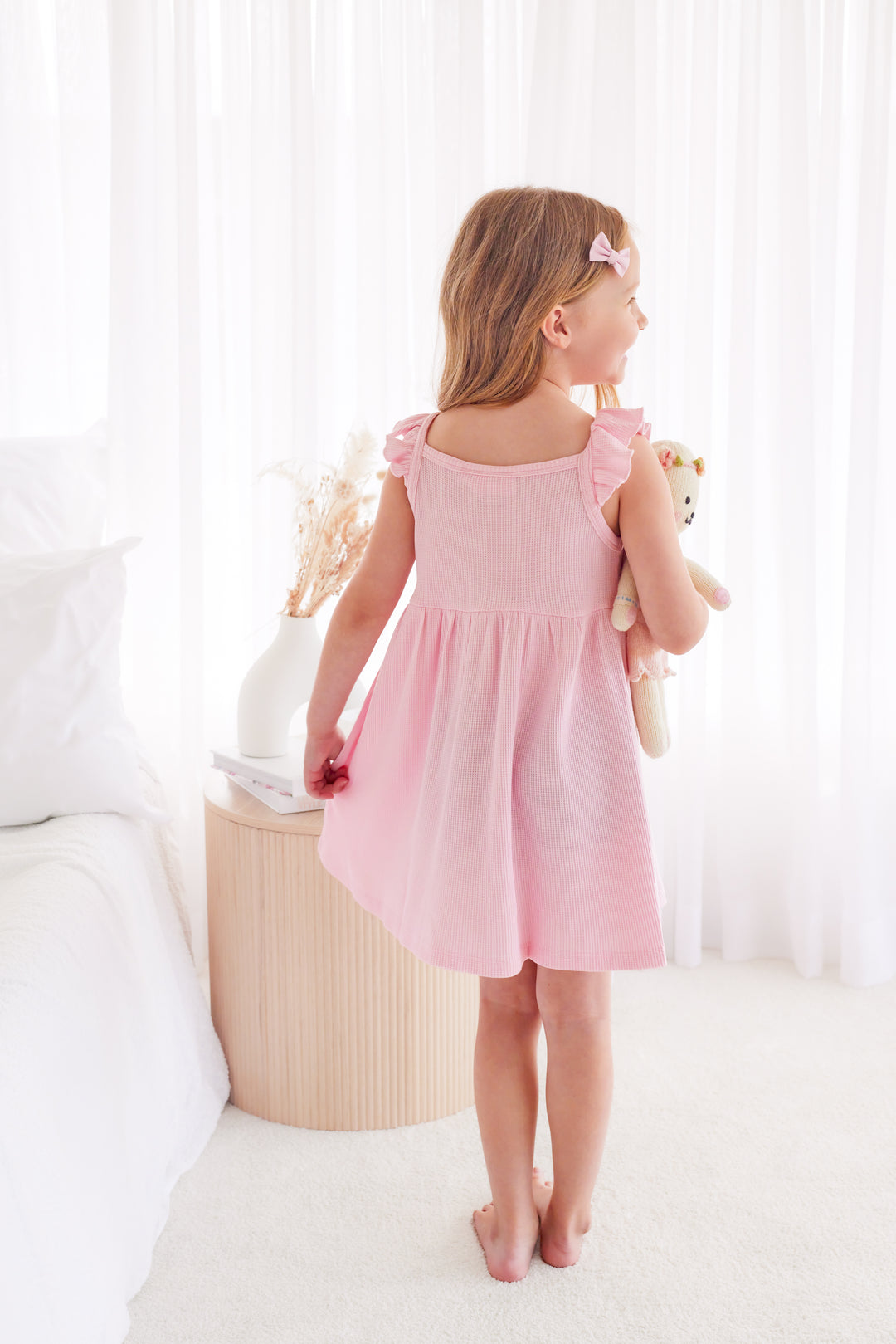 Waffle Summer Dress - Pink Blossom (Coming Soon)