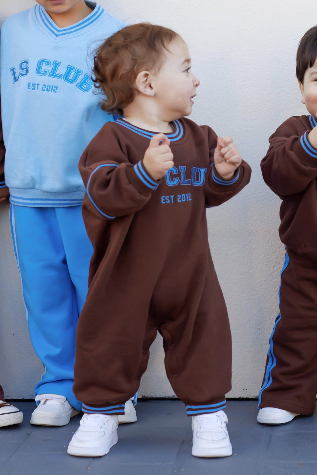 Crew Logo Romper - Chocolate