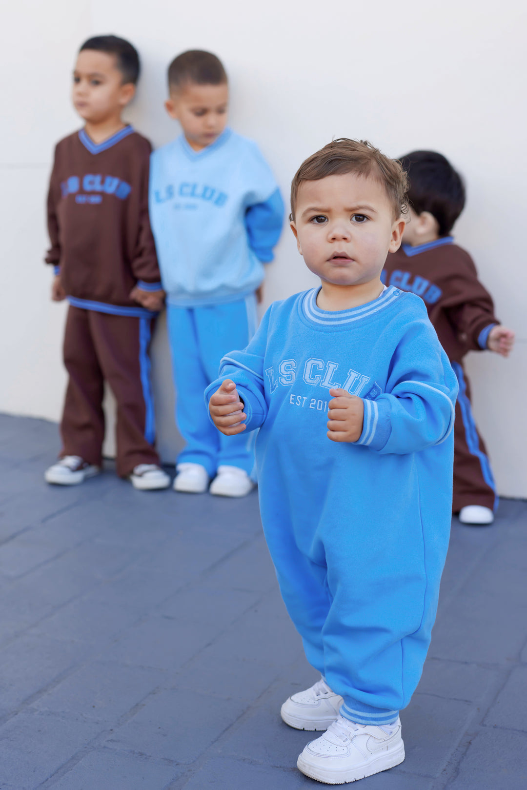 Crew Logo Romper - Blue