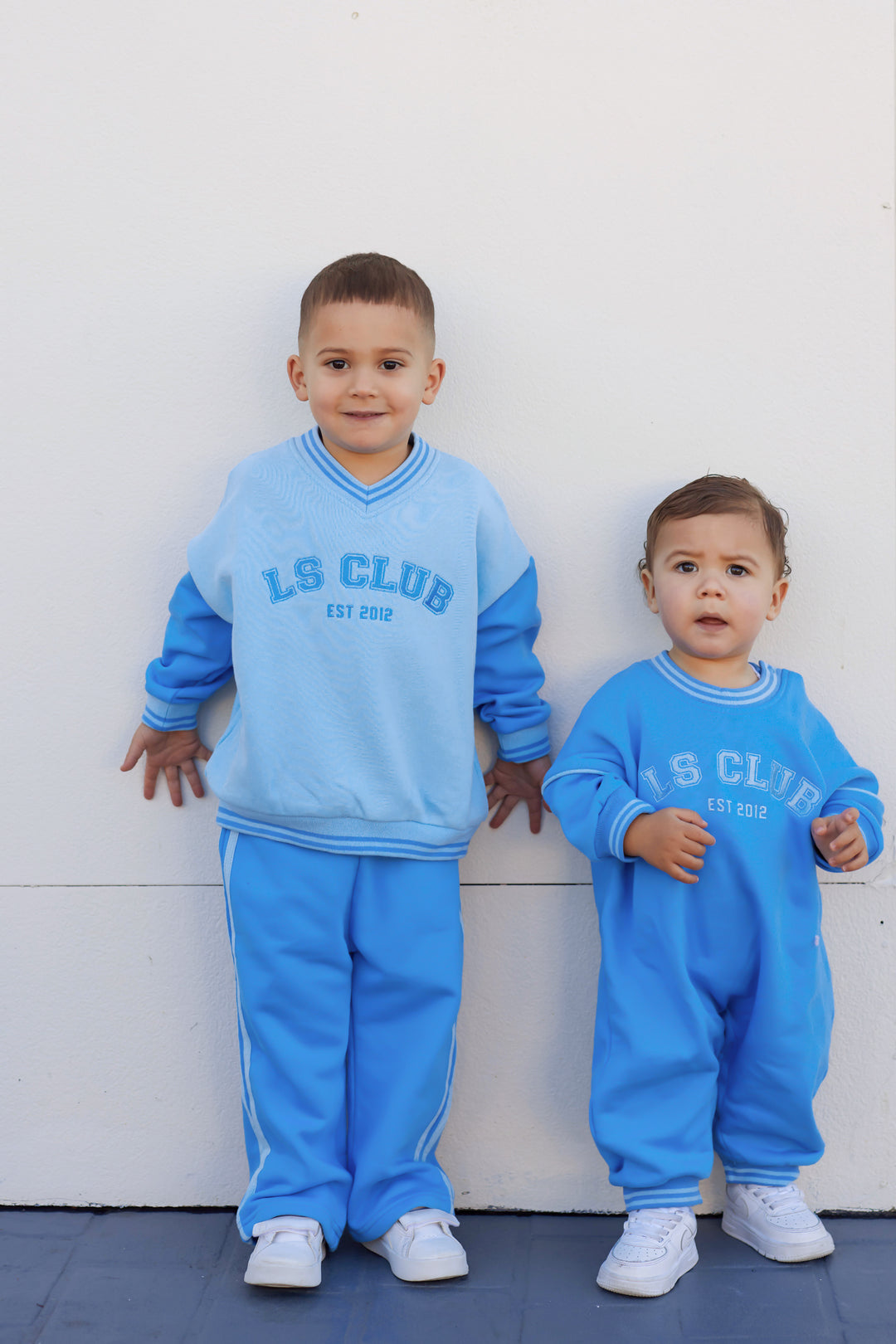 Crew Logo Romper - Blue
