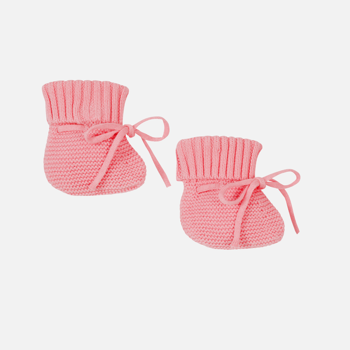 Knitted Booties - Blush