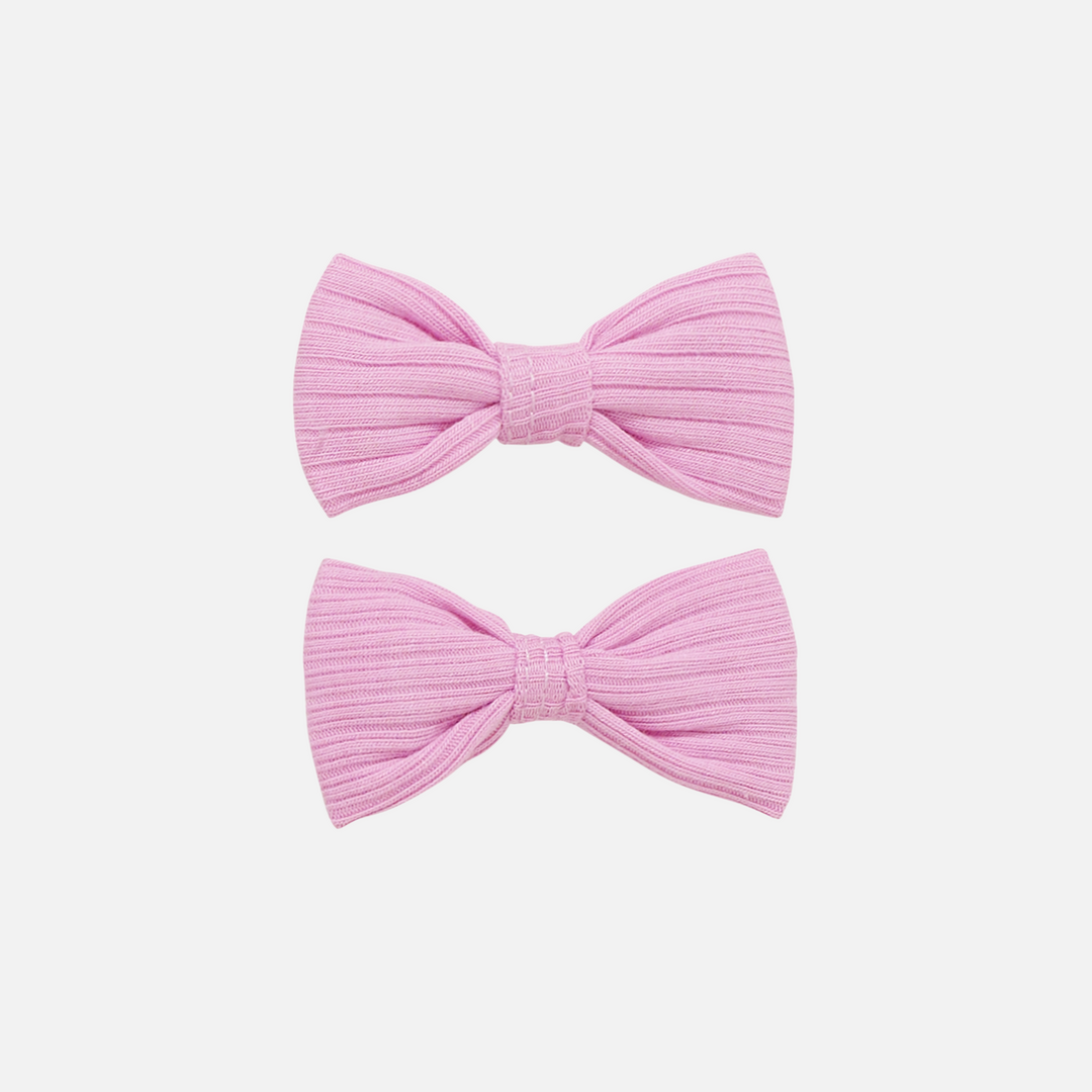girls pink mini bows