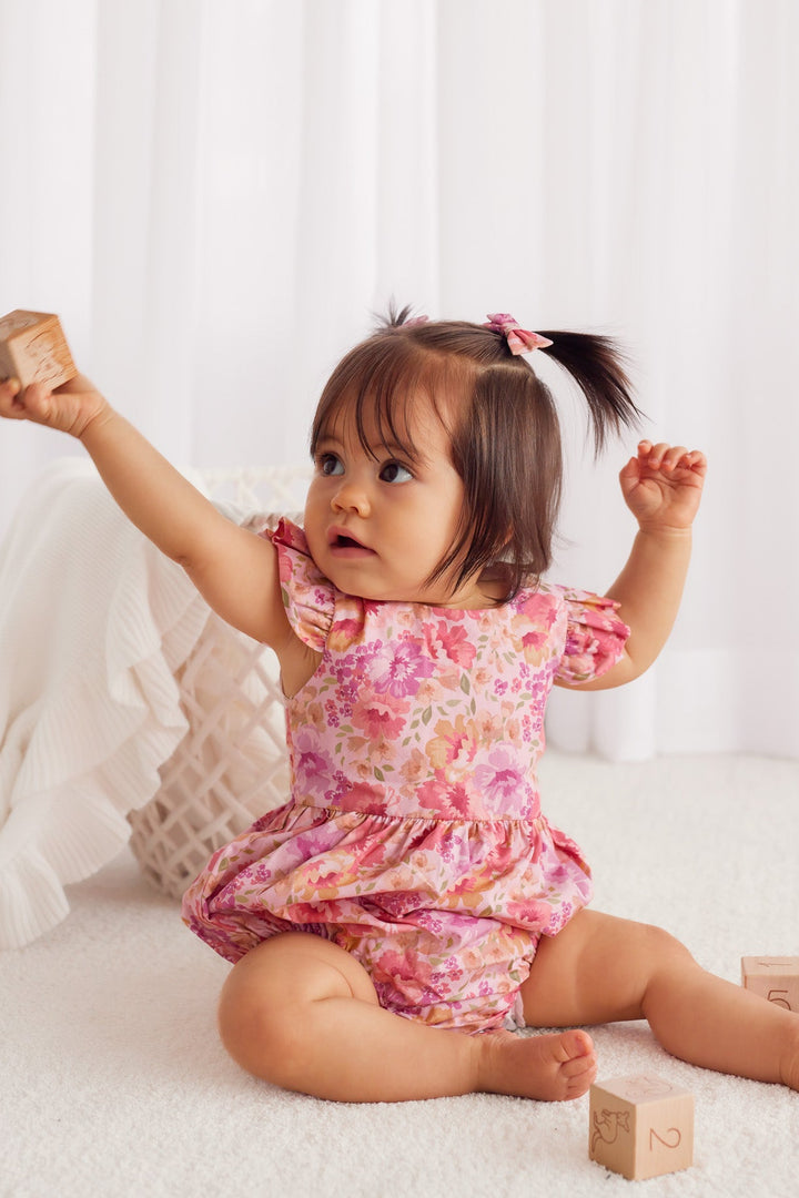 Short Sleeve Zipper Romper - Capri