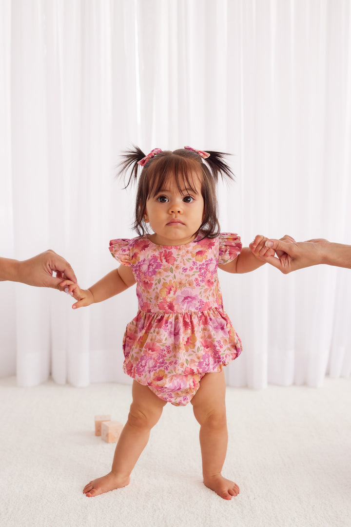 Short Sleeve Zipper Romper - Capri