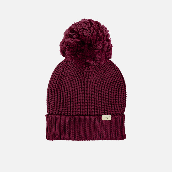 Chunky Knit Beanie - Merlot