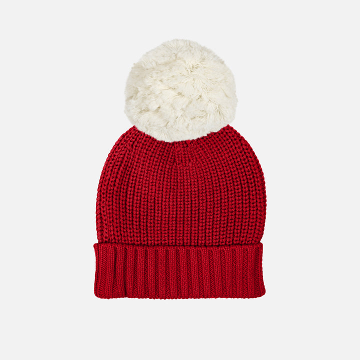 Chunky Knit Beanie - Red