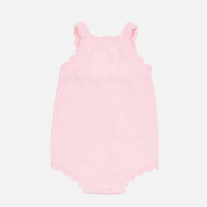 Classic Knitted Romper - Ballerina Pink