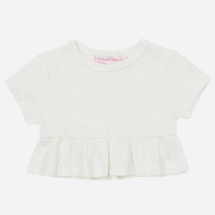 Cozy Ruffle Top - Coconut