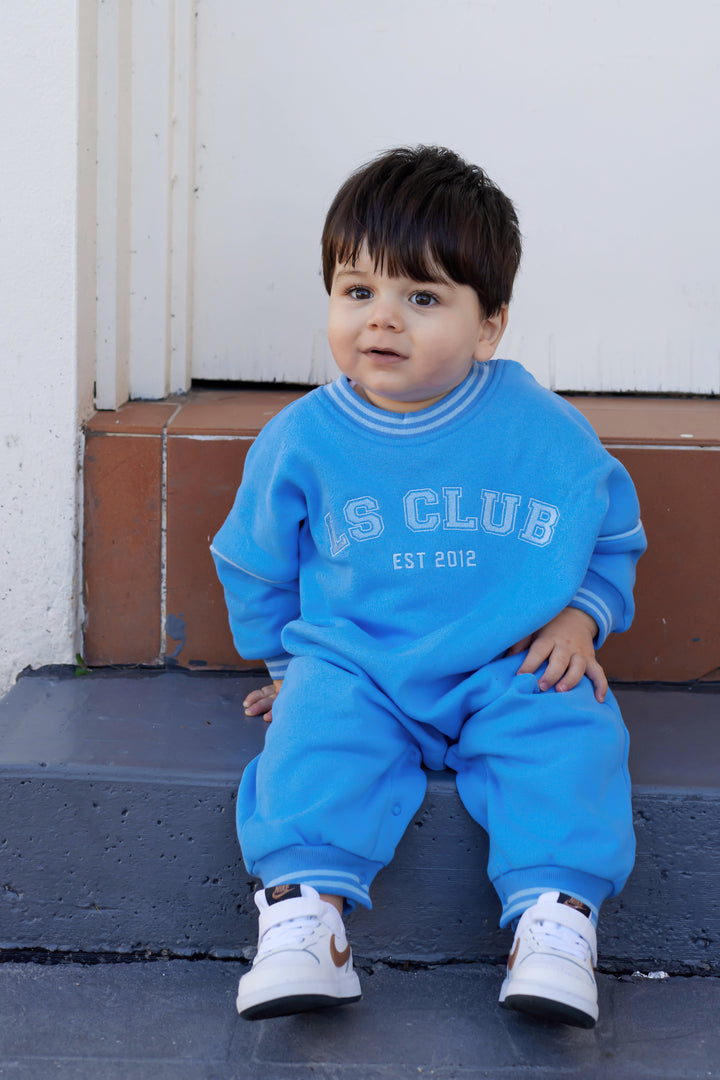 Crew Logo Romper - Blue