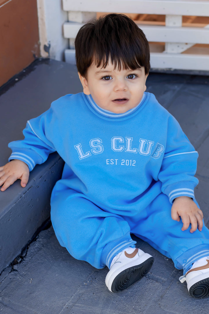Crew Logo Romper - Blue