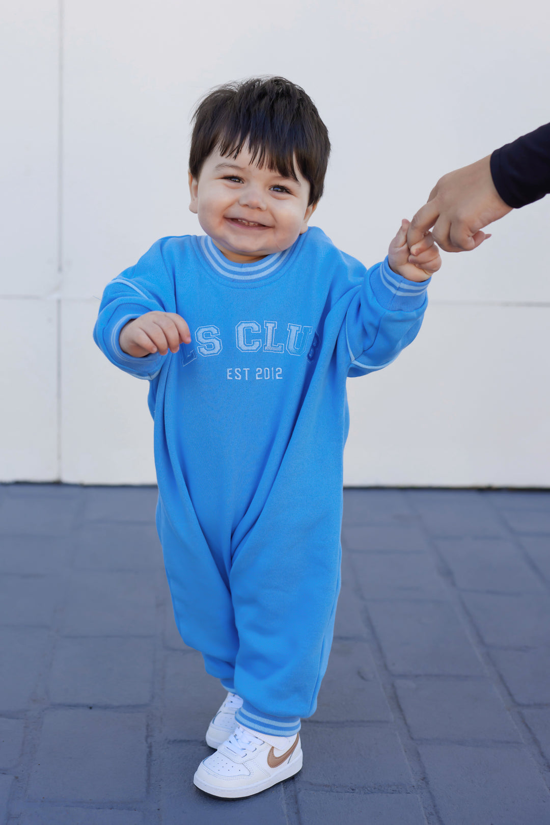 Crew Logo Romper - Blue