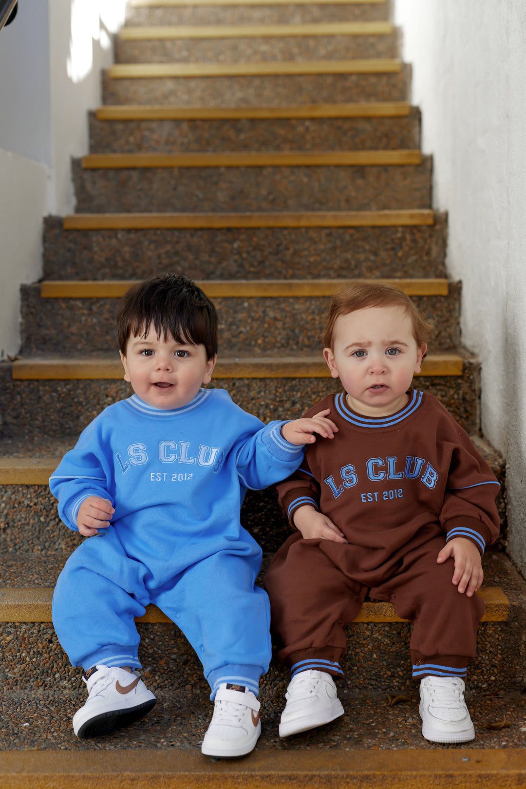 Crew Logo Romper - Blue
