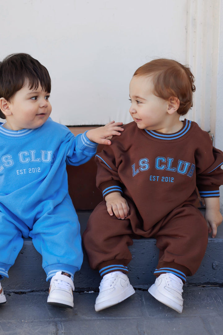 Crew Logo Romper - Chocolate