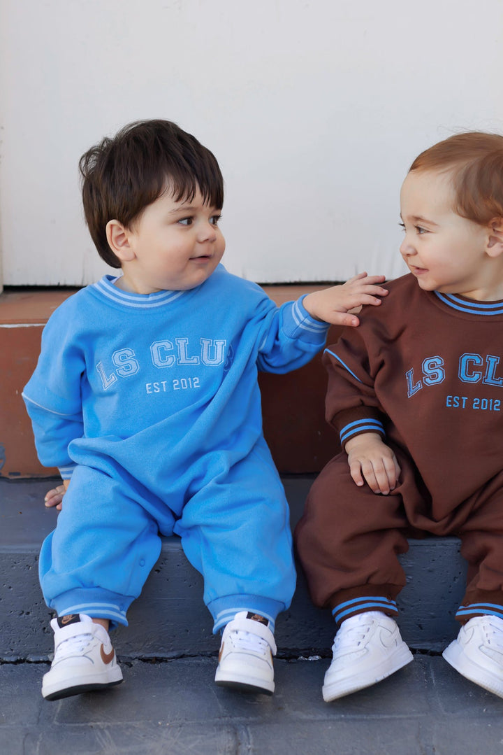 Crew Logo Romper - Blue