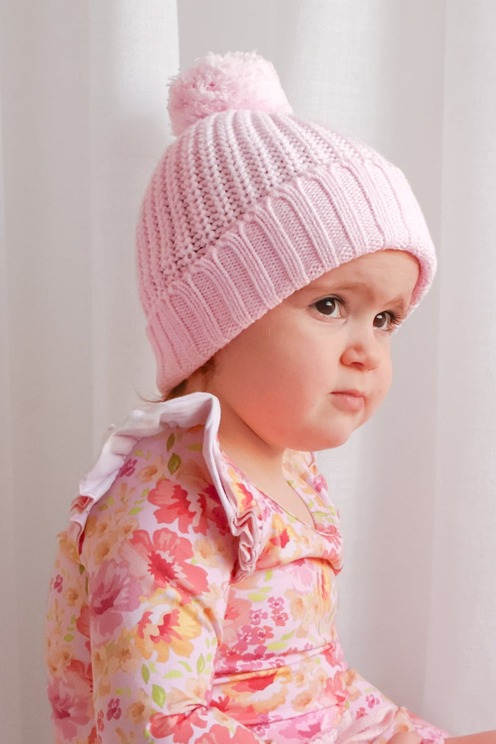 Super Chunky Knit Beanie - Ballerina Pink