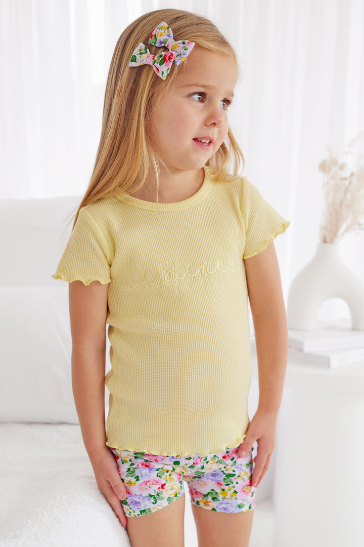 Logo Waffle Tee - Banana
