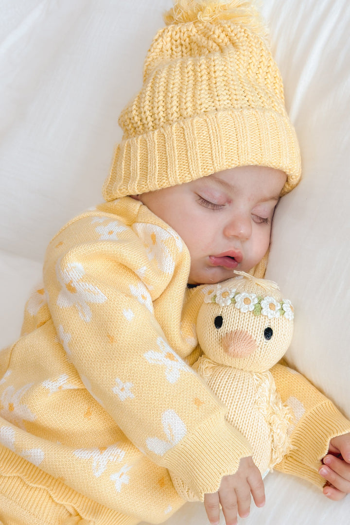 Super Chunky Knit Beanie - Mango