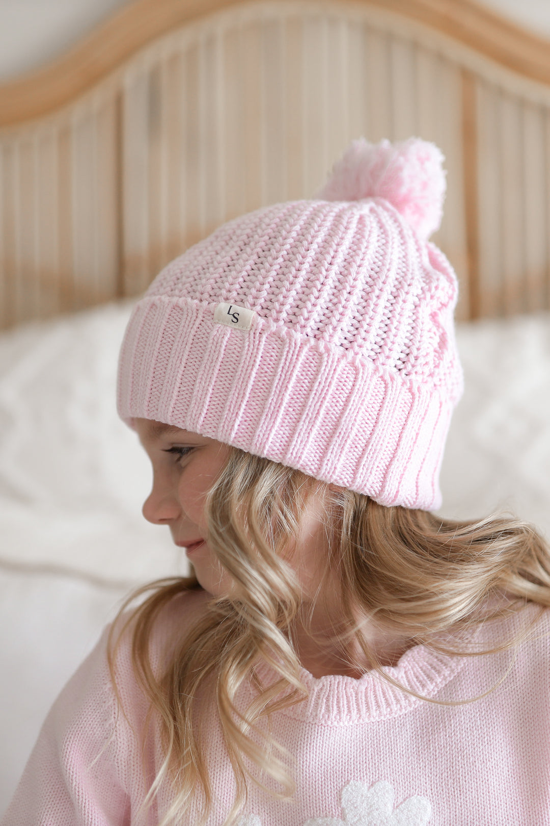 Super Chunky Knit Beanie - Ballerina Pink