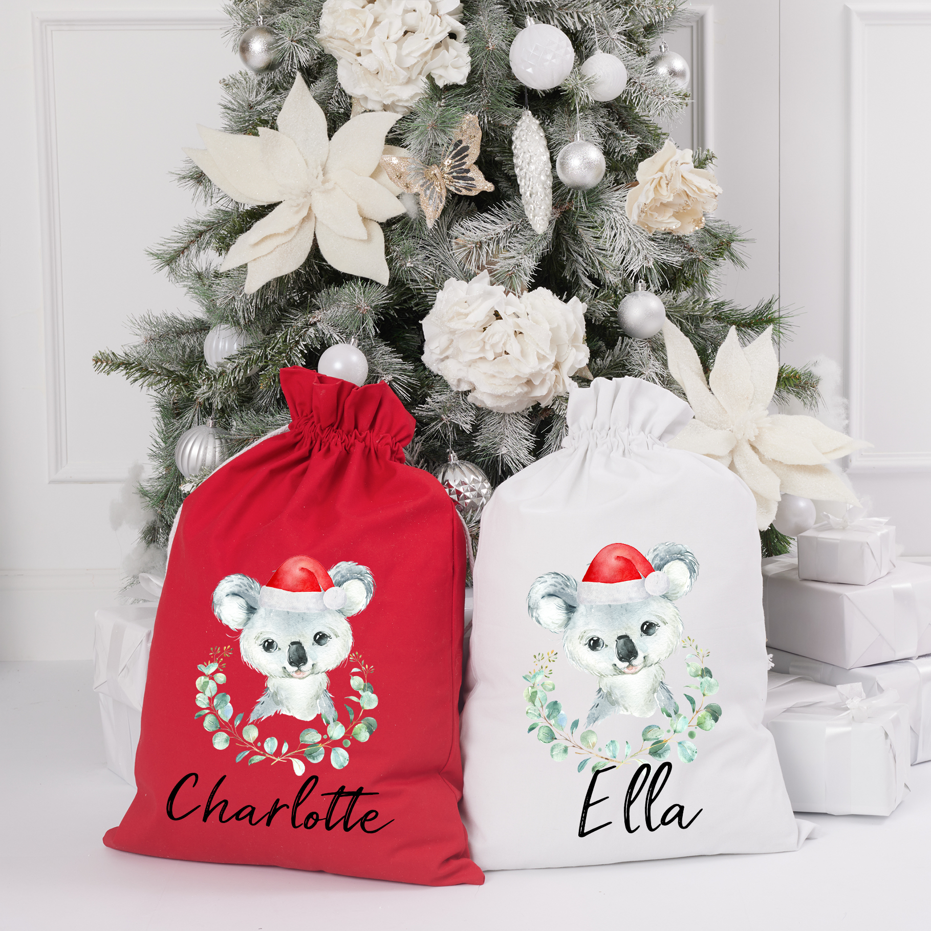 Santa Sack - Koala - Custom Name