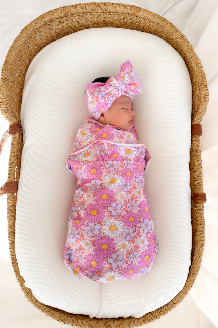 Floral Ruffle Baby Wrap - Leilani