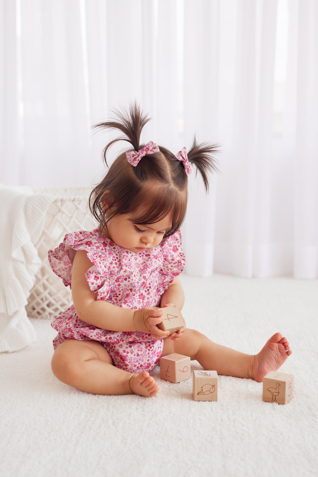 Ruffle Zipper Romper - Maddison (Coming Soon)