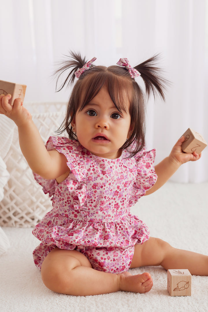 Ruffle Zipper Romper - Maddison (Coming Soon)