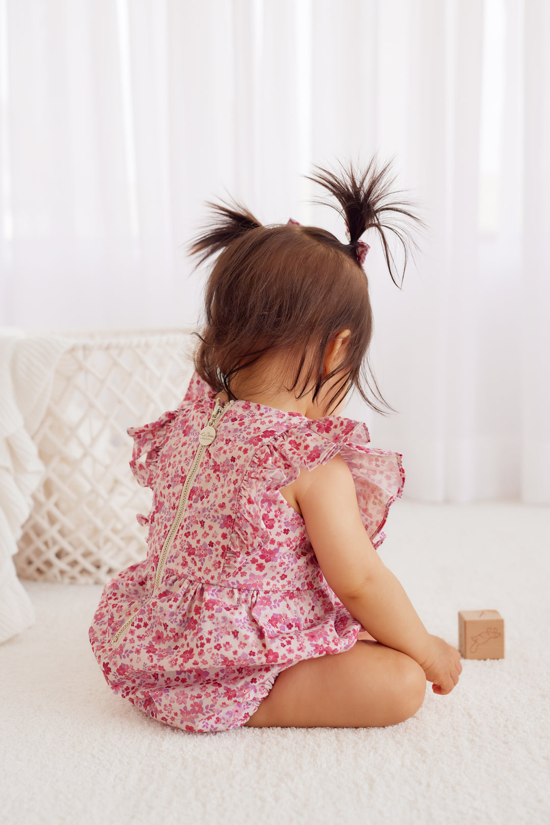 Ruffle Zipper Romper - Maddison (Coming Soon)