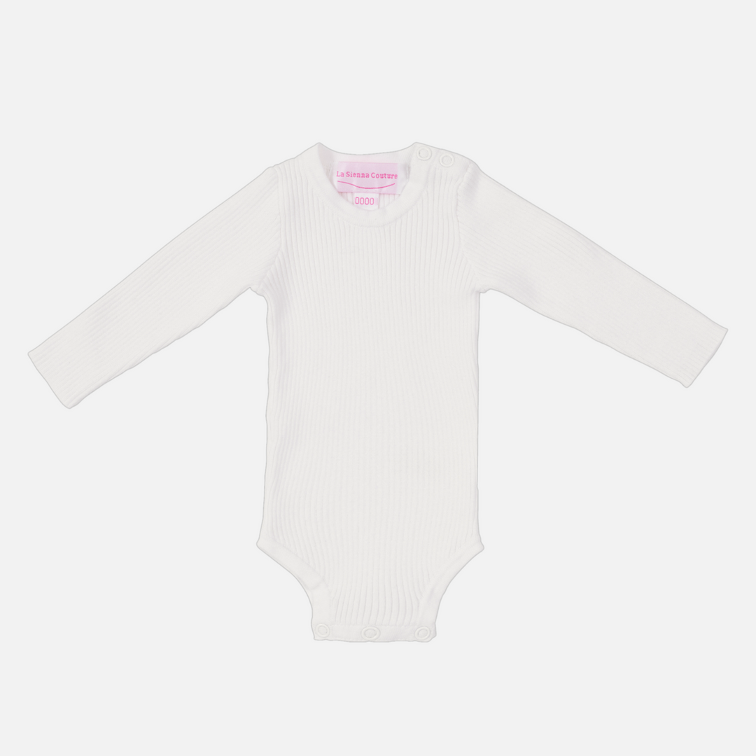 baby kids marshmallow long sleeve knitted bodysuit