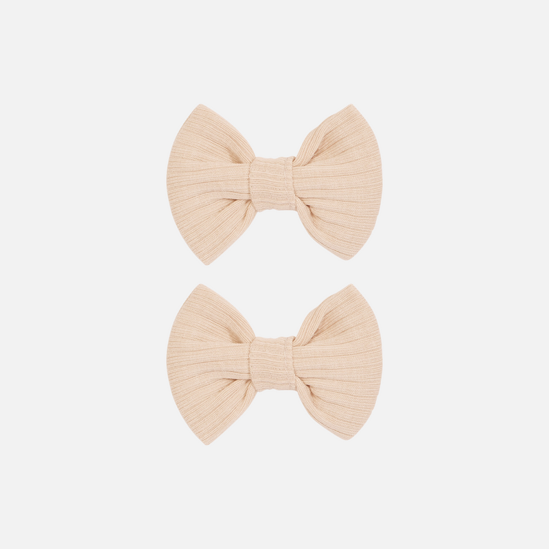 Cozy Mini Bows - Oatmeal