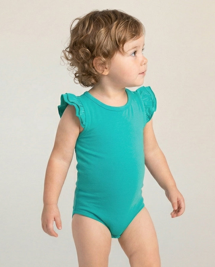 Short Sleeve Flutter - Aqua