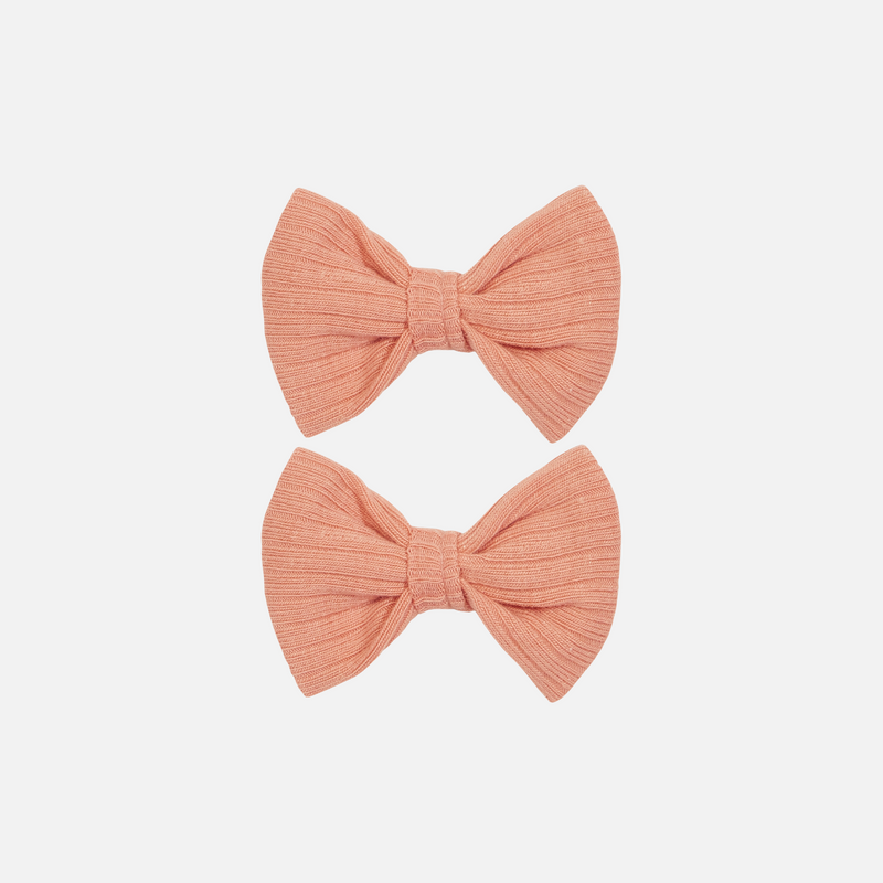 Cozy Mini Bows - Peach Parfait