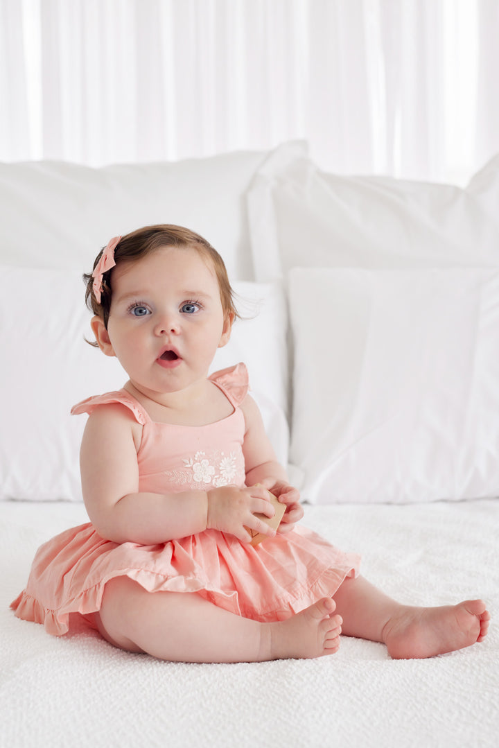 Pixie Romper - Peach