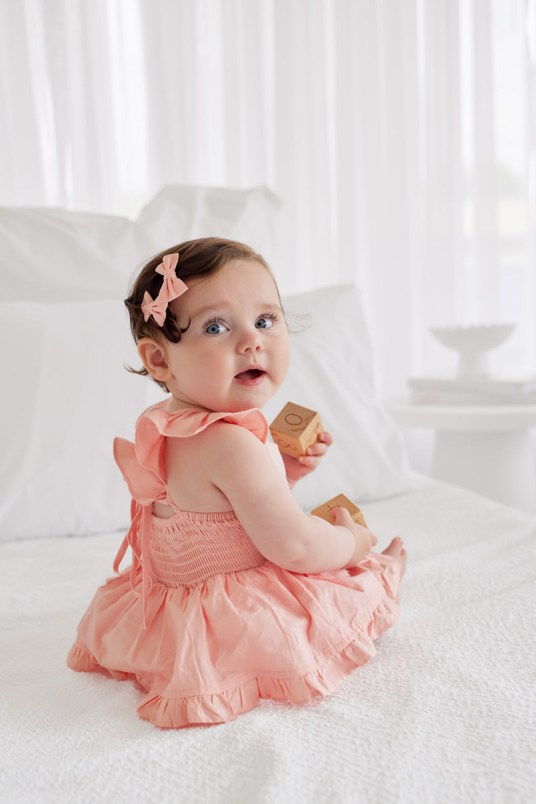 Pixie Romper - Peach