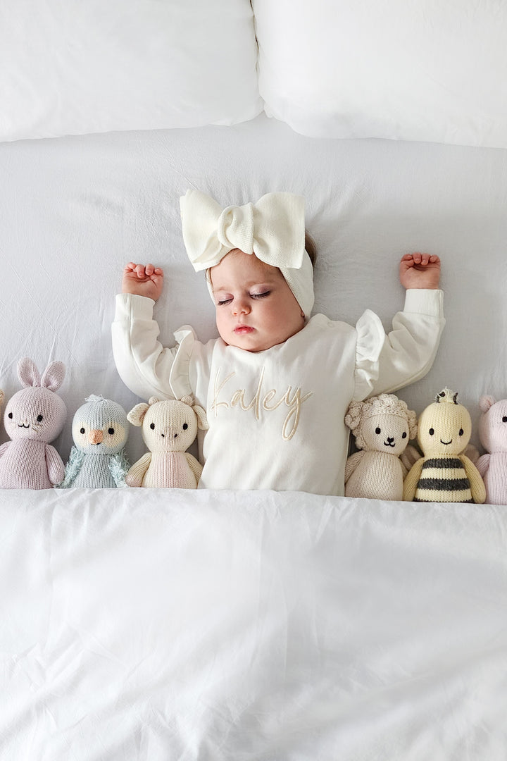 Personalised Flutter Romper - Marshmallow