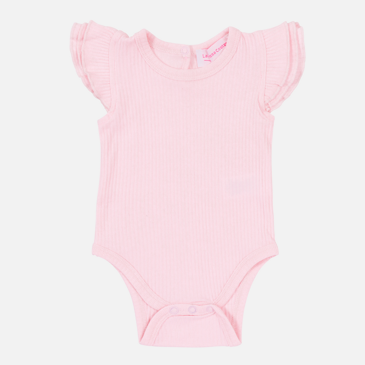 Cozy Short Sleeve Flutter - Petal Pink