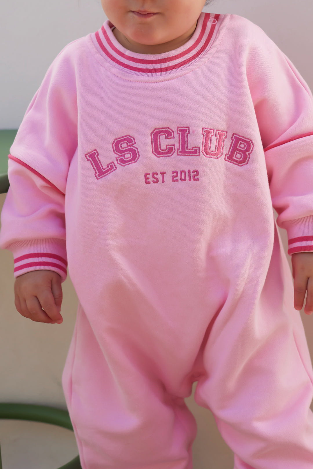 Crew Logo Romper - Pink