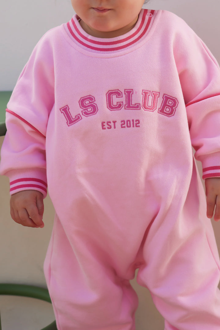 Crew Logo Romper - Pink