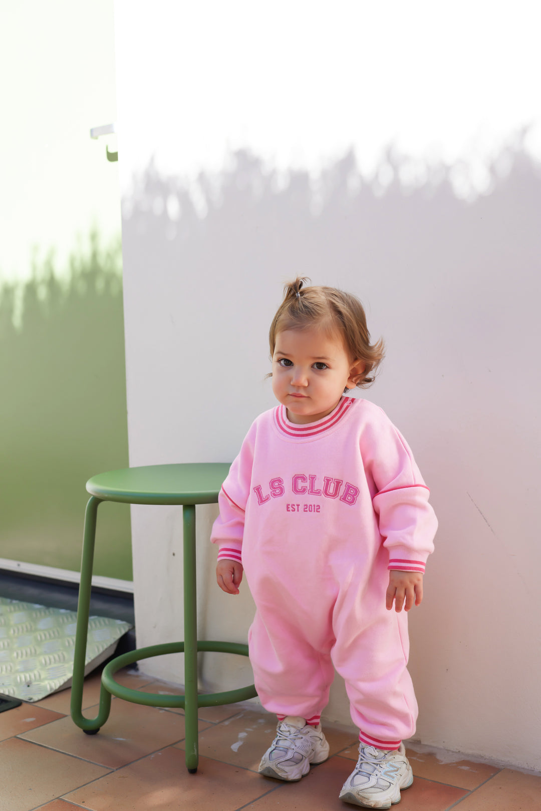 Crew Logo Romper - Pink