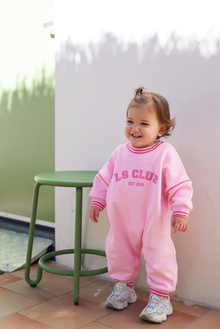 Crew Logo Romper - Pink