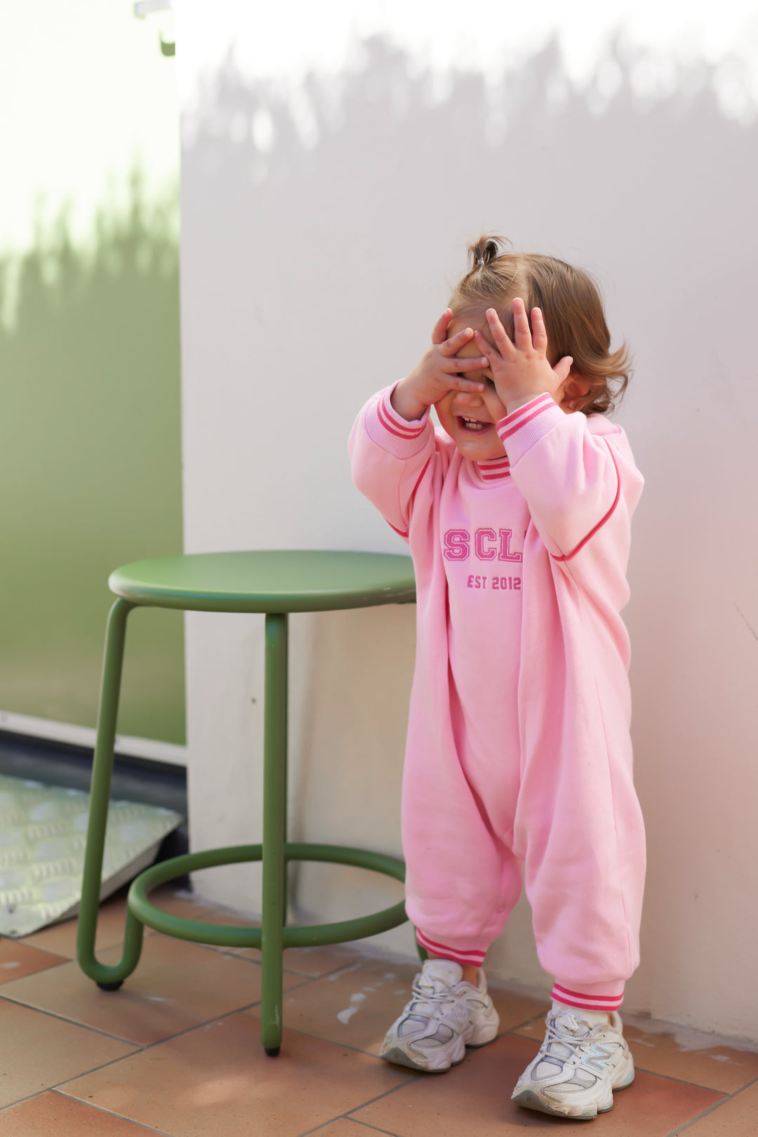 Crew Logo Romper - Pink