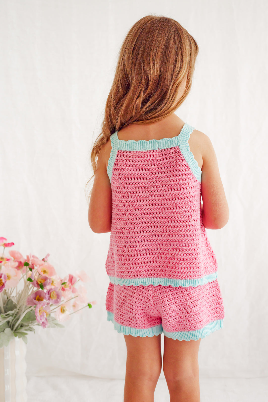 Crochet Shorts - Pink Sorbet