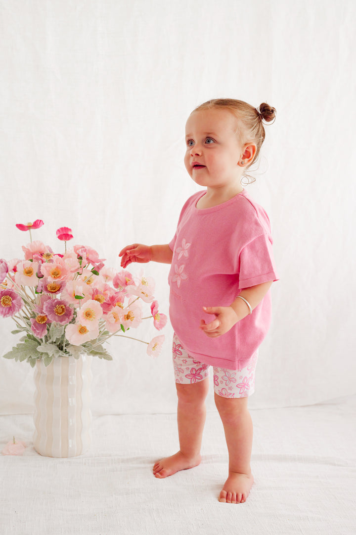 Knitted Tee - Pink Sorbet