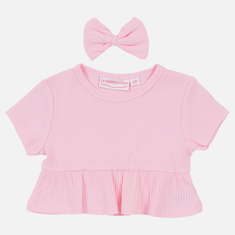 Cozy Ruffle Top - Pink Lemonade