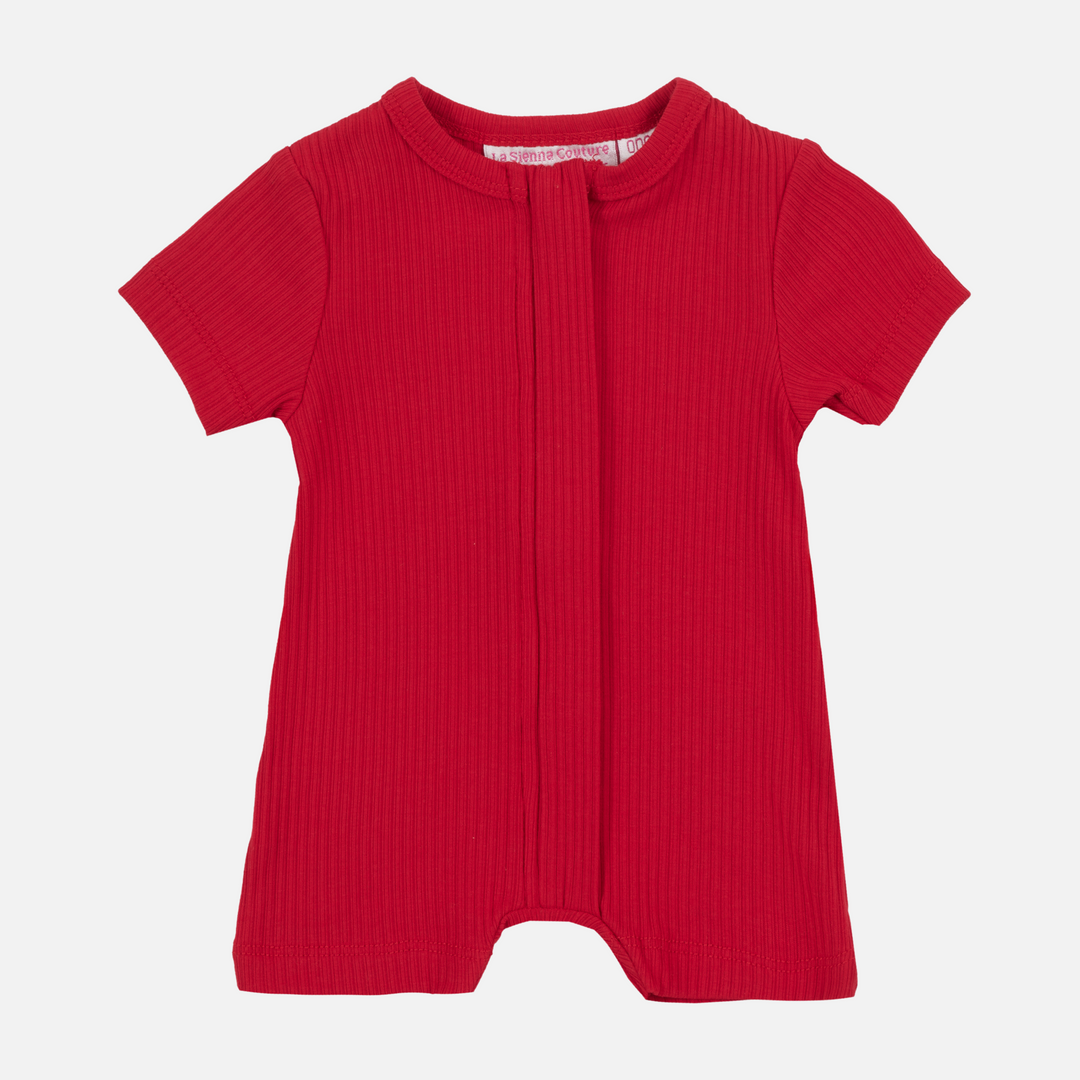 Cozy Rompers Cozy Summer Zip Romper - Red – La Sienna Couture