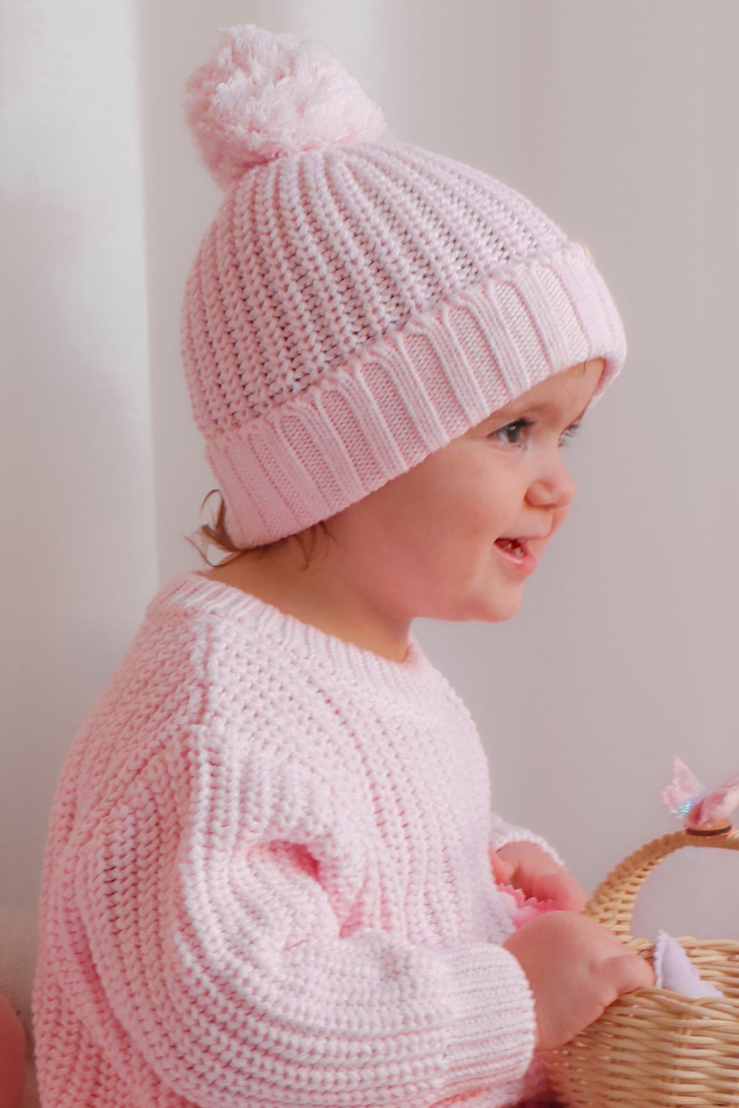 Super Chunky Knit Beanie - Ballerina Pink