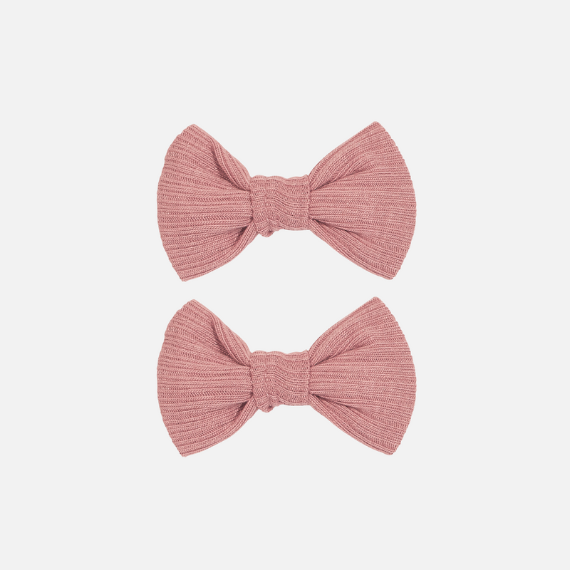 Cozy Mini Bows - Twilight Mauve