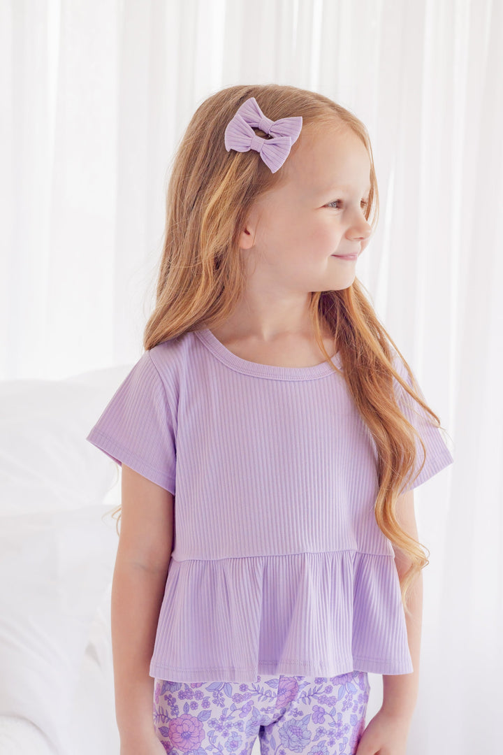 Cozy Ruffle Top - Viola